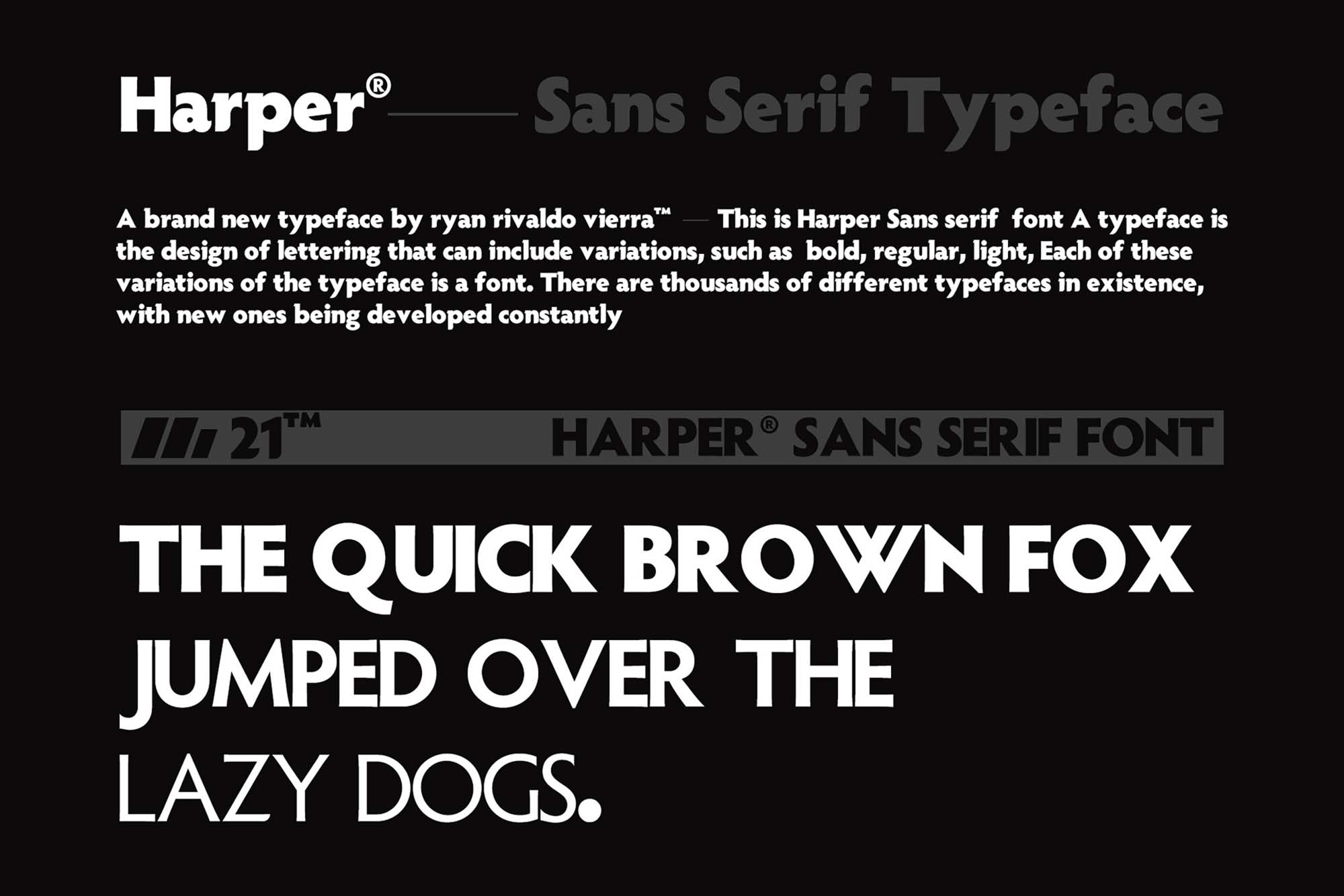 Harper Sans serif Font