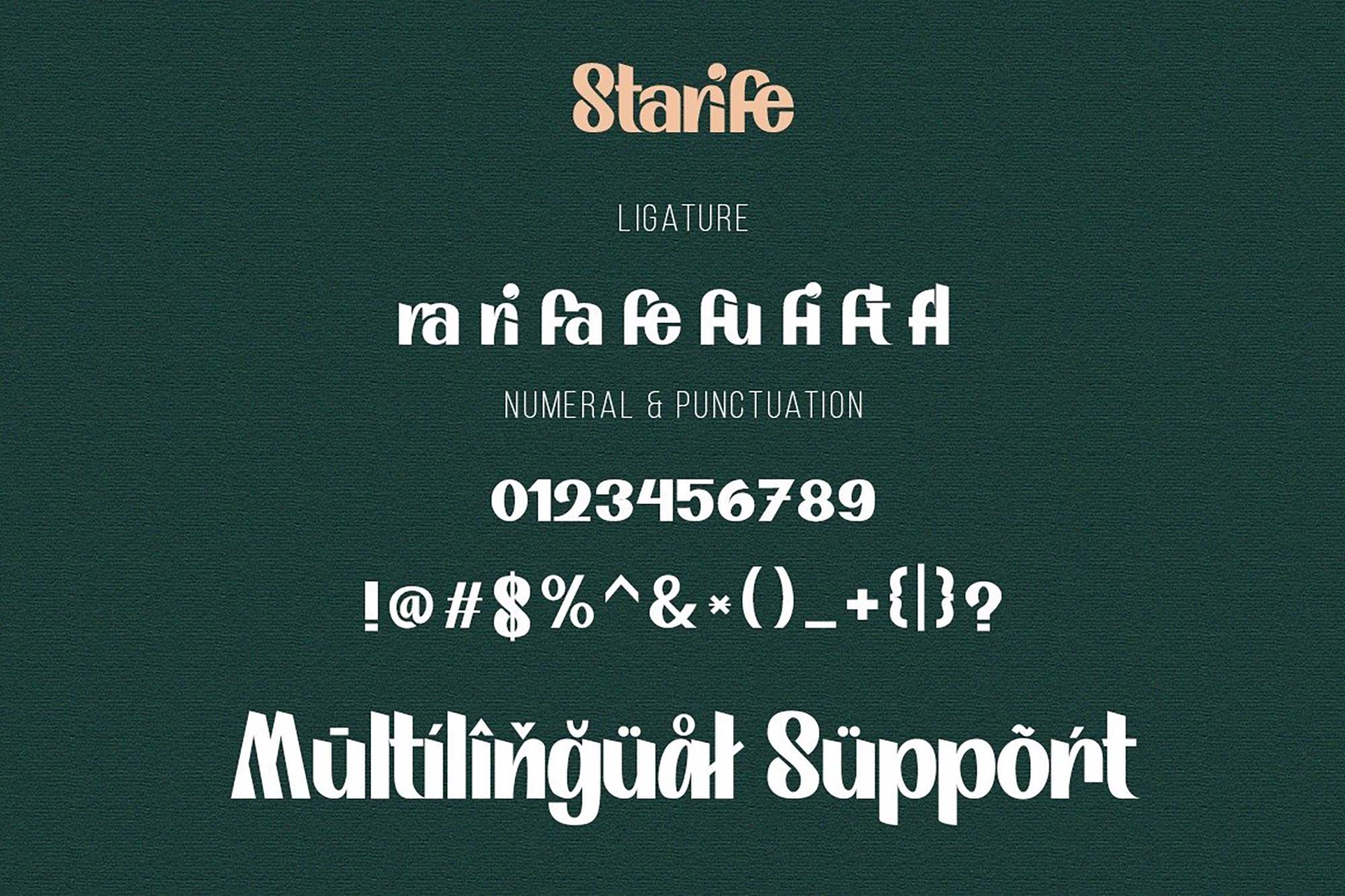 Starife Display Font